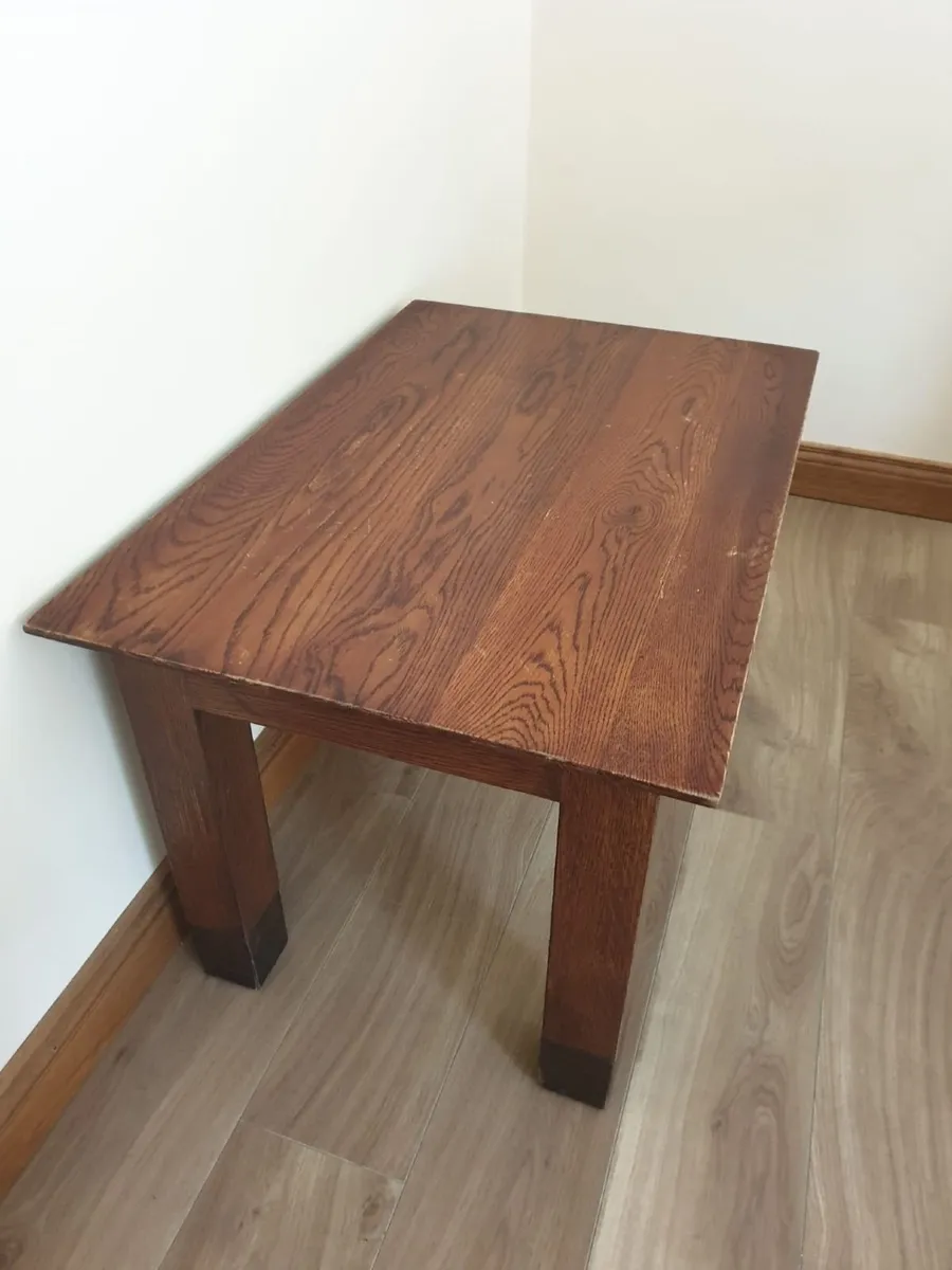 Solid Wood Rectangular Coffee Table - Image 2