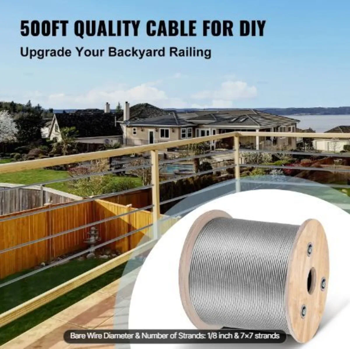 T316 Stainless Steel Cable 3.2 mm 7x7 Steel - Image 1