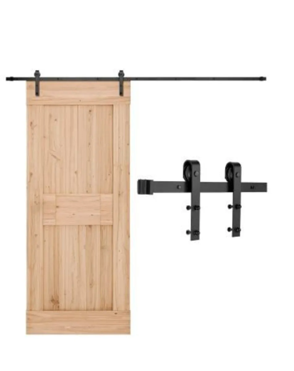 10FT Sliding Barn Door Hardware Kit - Image 1