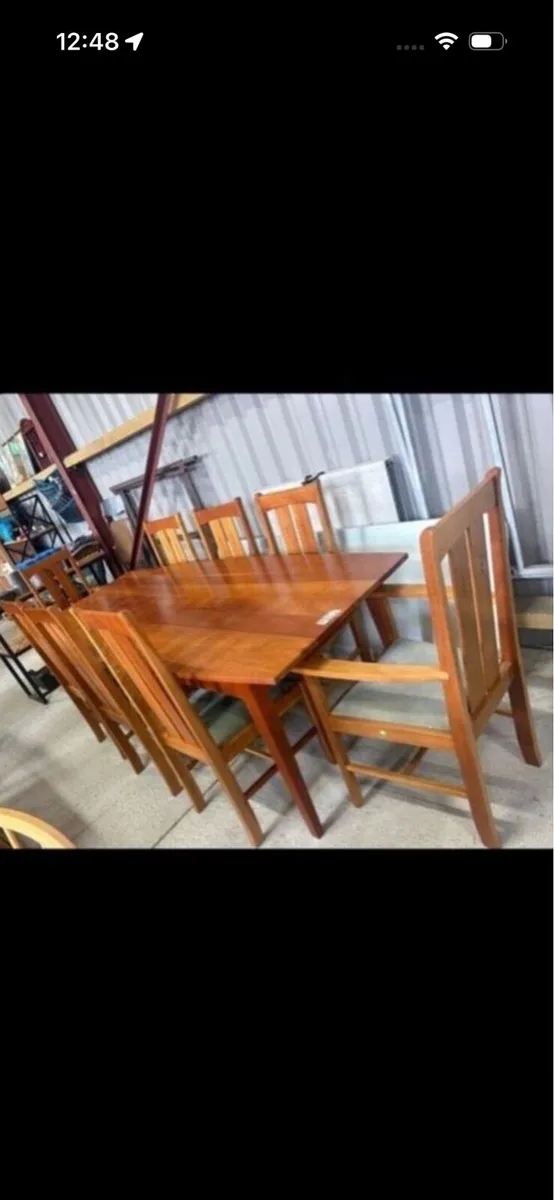 Gilbert and Logan table and 8 chairs - Image 1