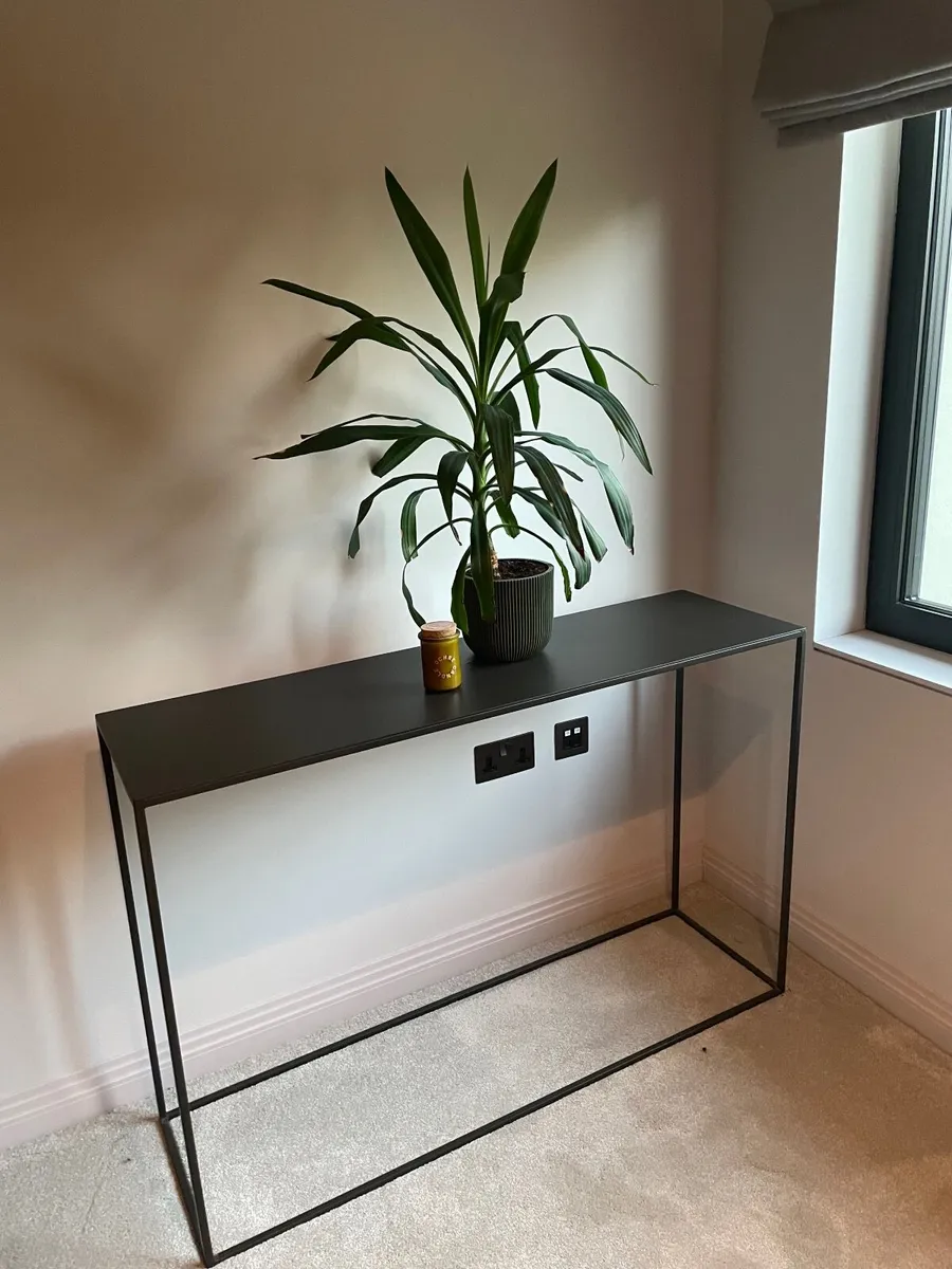 2 French Connection Black metal tables - ono - Image 1