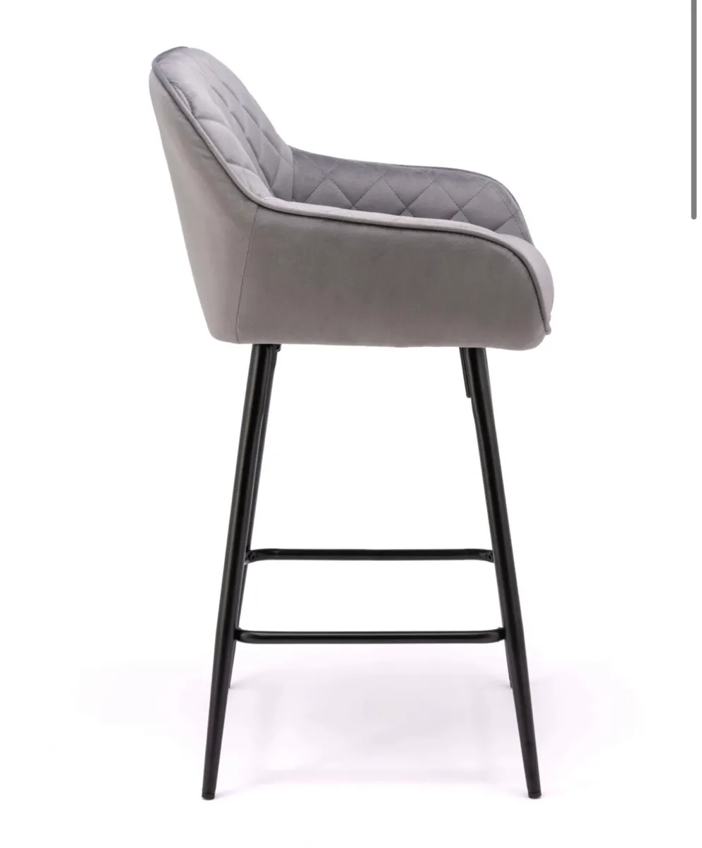 Grey Bar Stools ( New - Free Delivery ) - Image 4