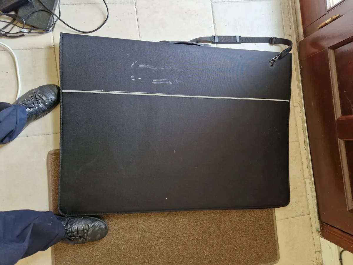 Portfolio Zipped Carry Case with Handle and Strap - Image 1
