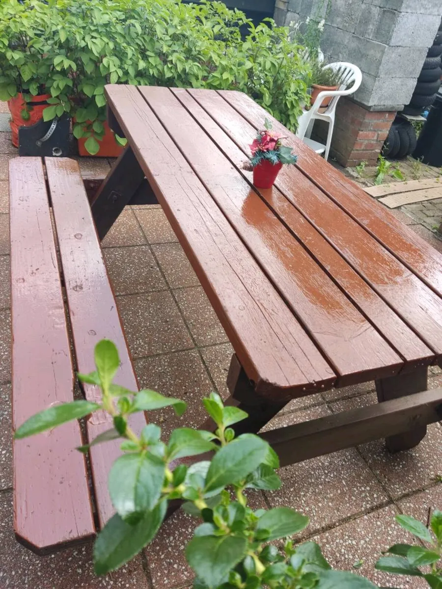 Scandinavian Foldable Seat Garden Bench - Image 1