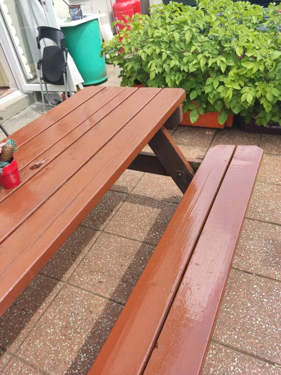 Scandinavian Foldable Seat Garden Bench - Image 2
