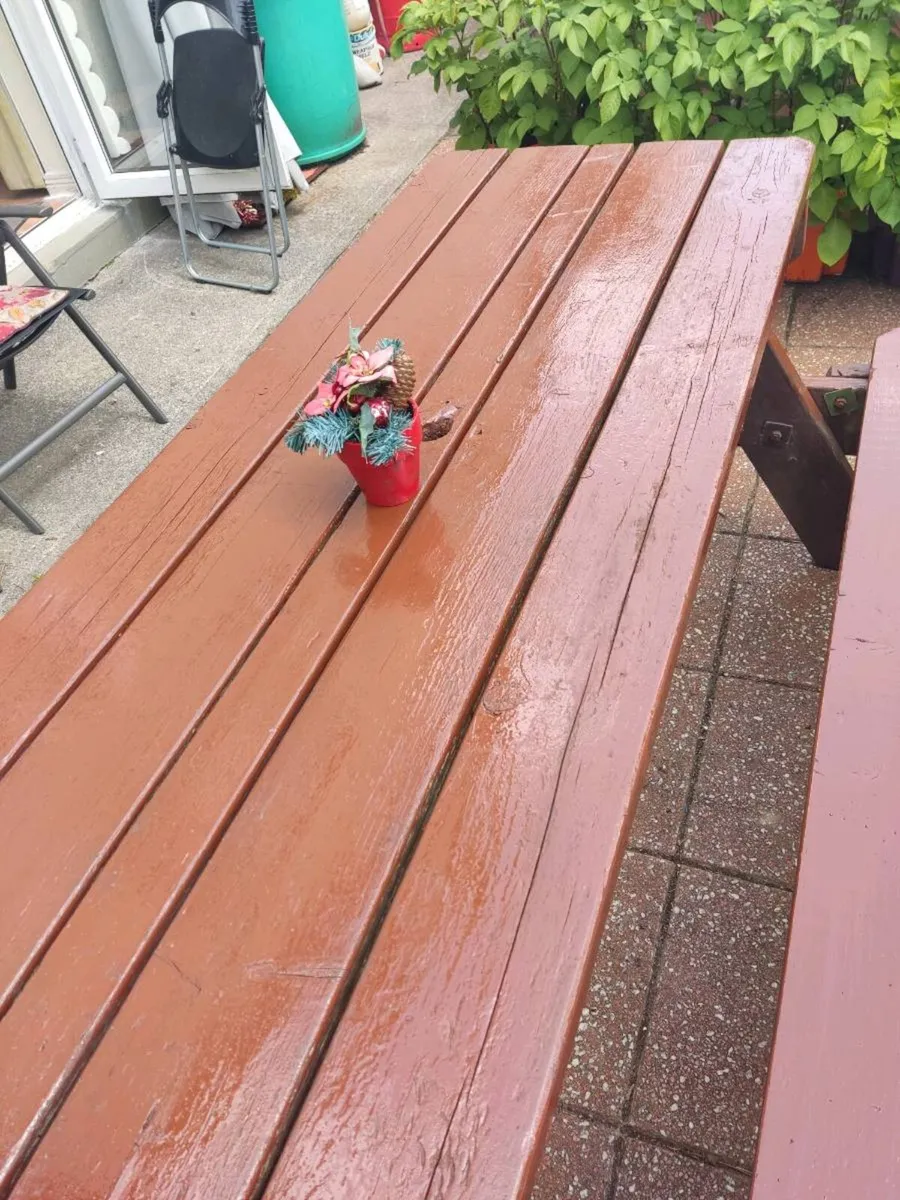 Scandinavian Foldable Seat Garden Bench - Image 3
