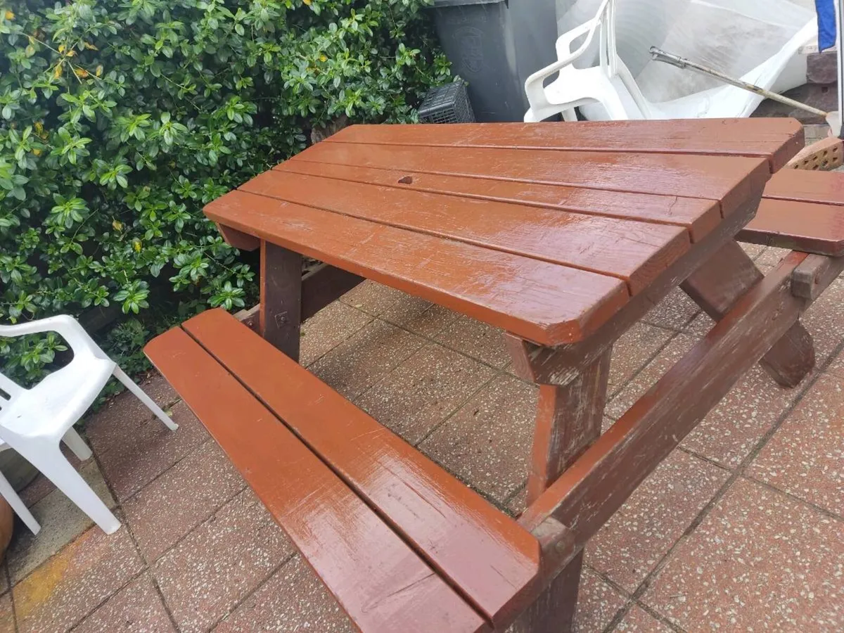 Scandinavian Foldable Seat Garden Bench - Image 4