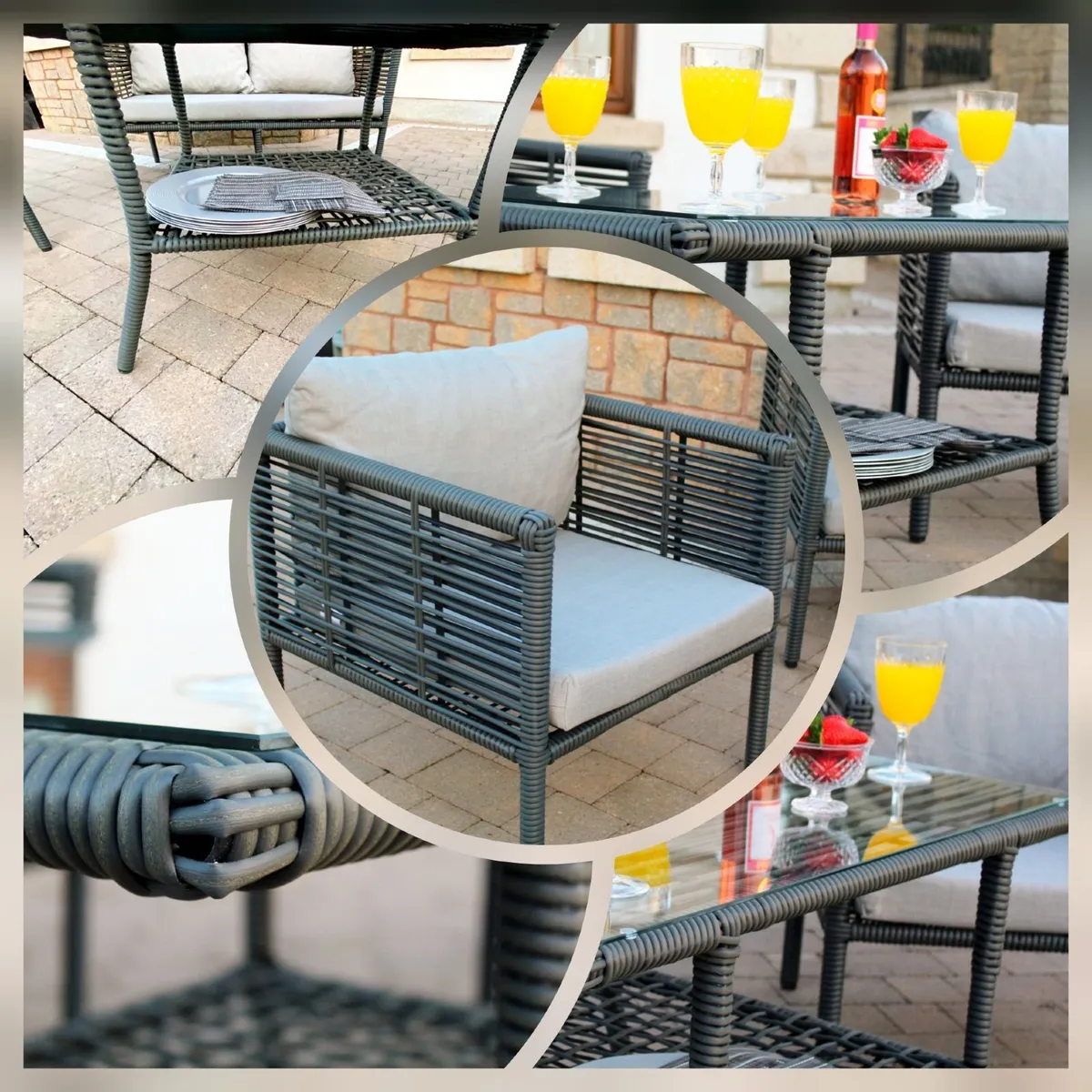 outdoor garden dining set offer - Image 2