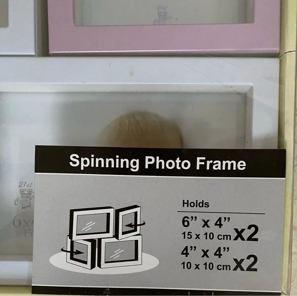 NEW SEALED Spinning Photo Frame - 4 pictures - Image 3