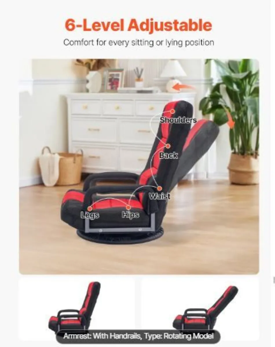 Swivel Floor Gaming Chair - Image 2