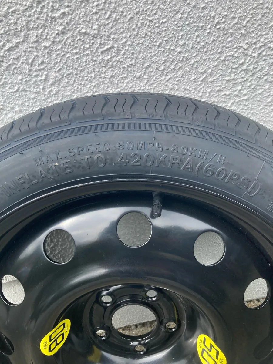 Spare wheel kit and tyre brand new half size tyre - Image 2