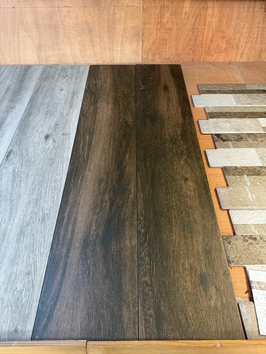 Clearance brown Spanish  wood Effect Tile