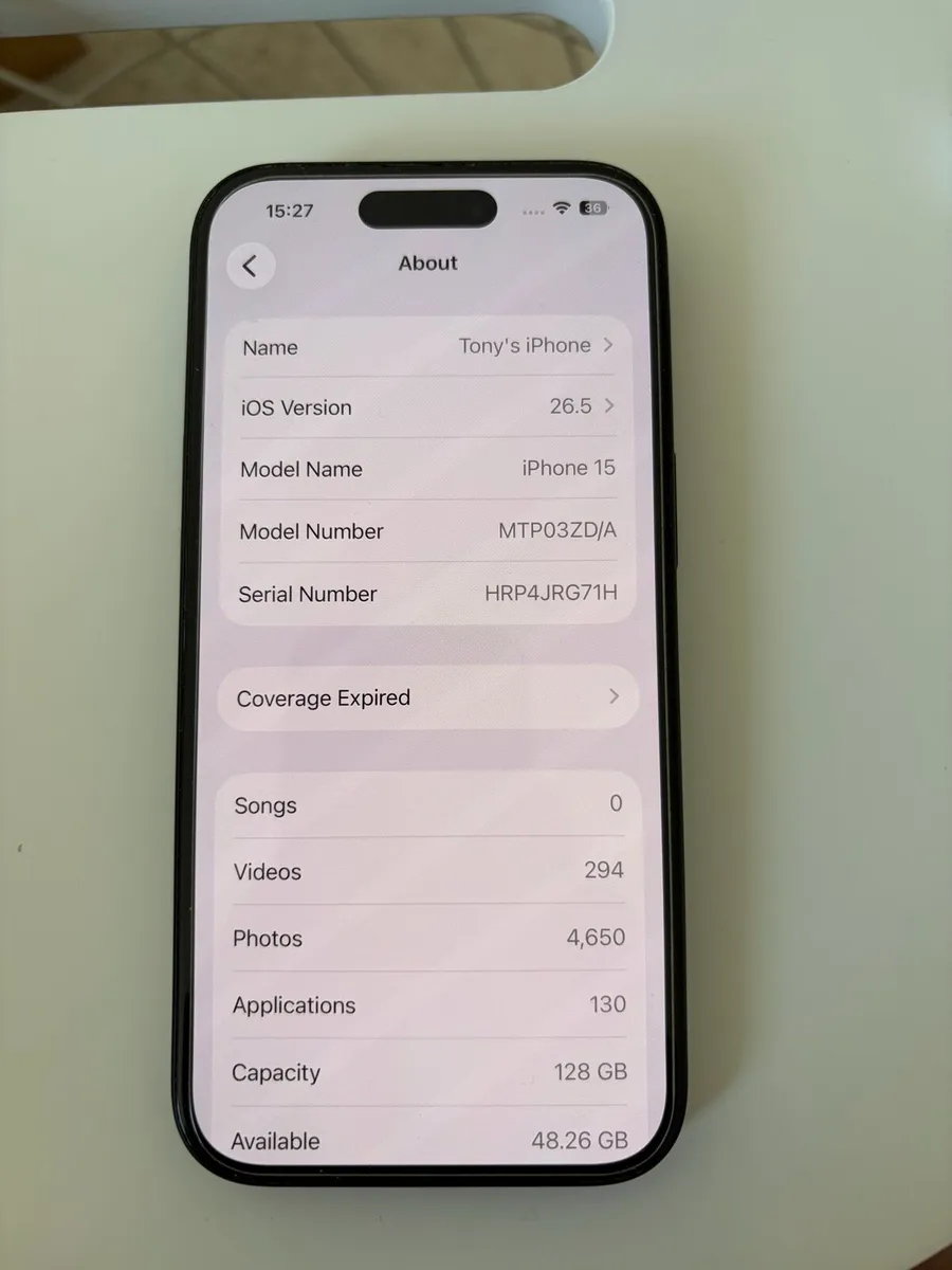 iPhone 15 128gb black like new - Image 3