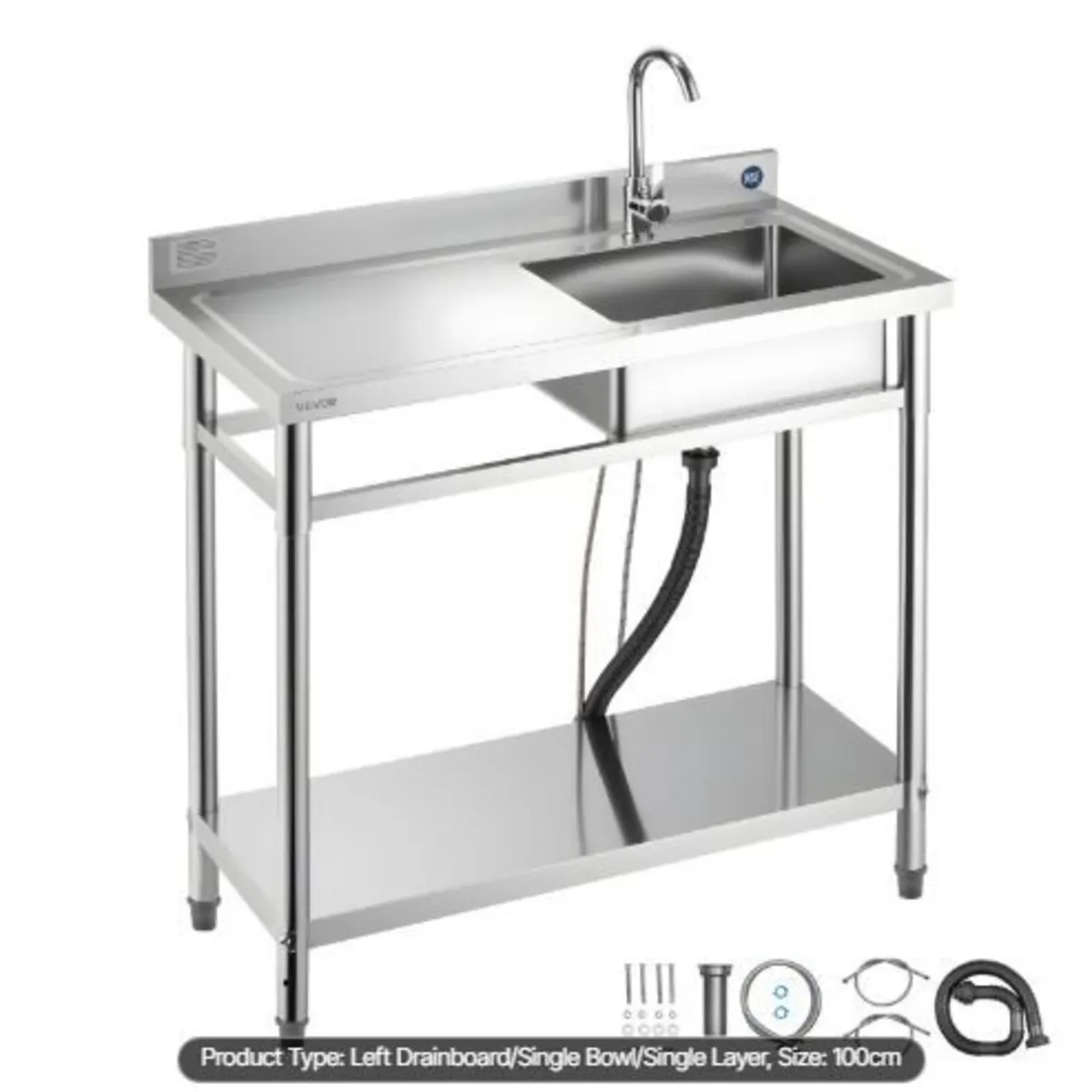 Stainless Steel Utility Sink - Image 1