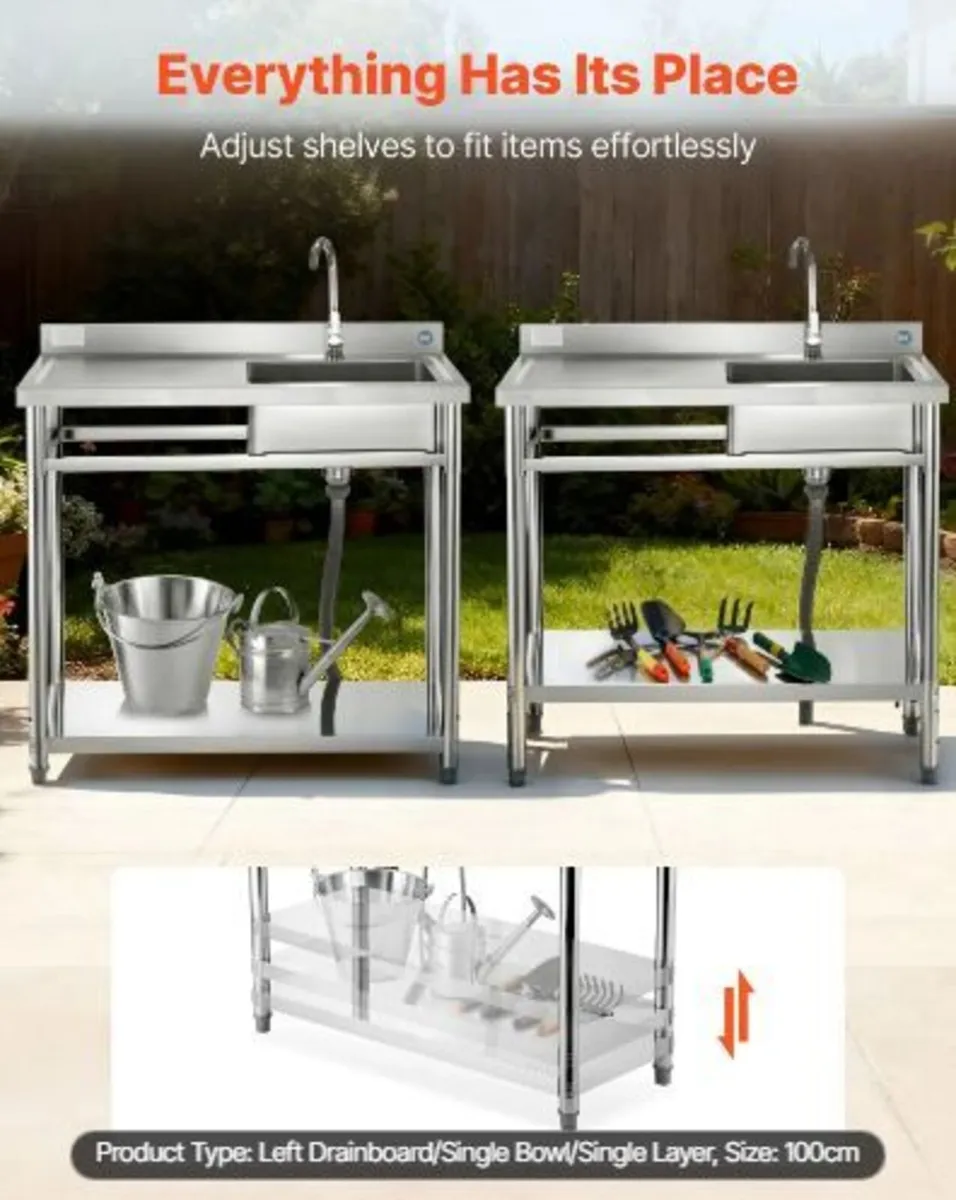 Stainless Steel Utility Sink - Image 2