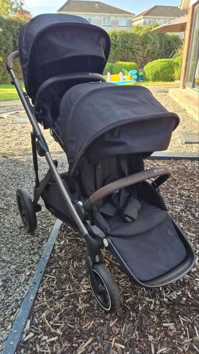 Cybex Gazelle Doubke buggy with bassinet - Image 2