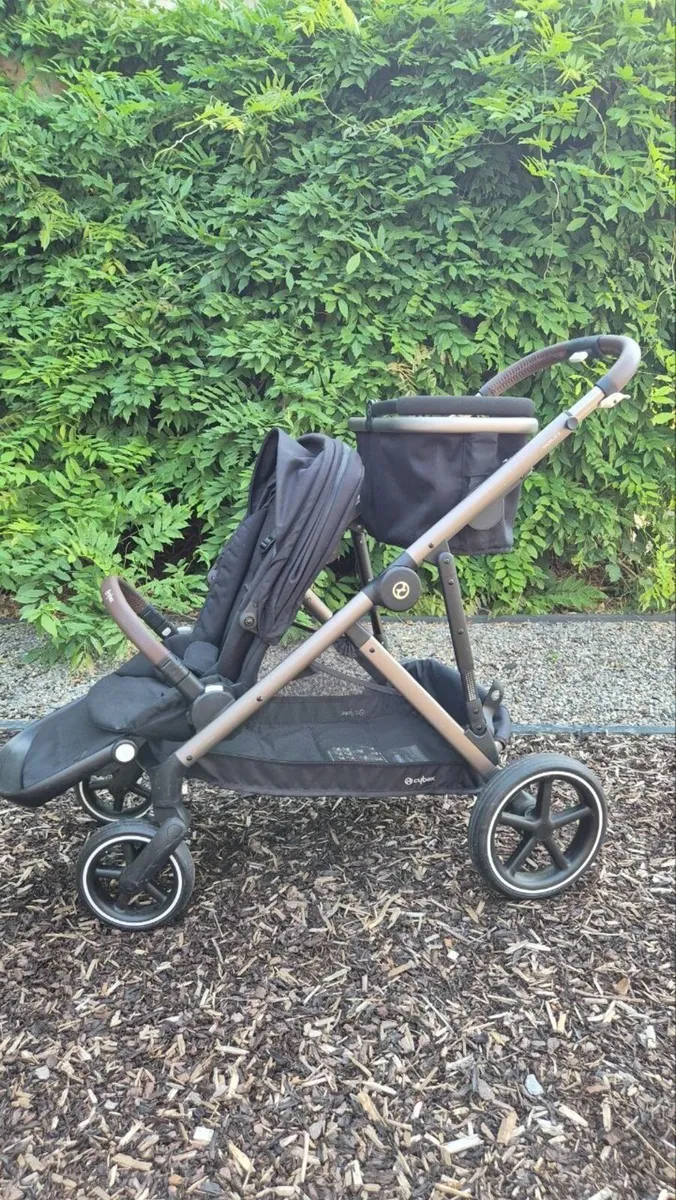 Cybex Gazelle Doubke buggy with bassinet - Image 3