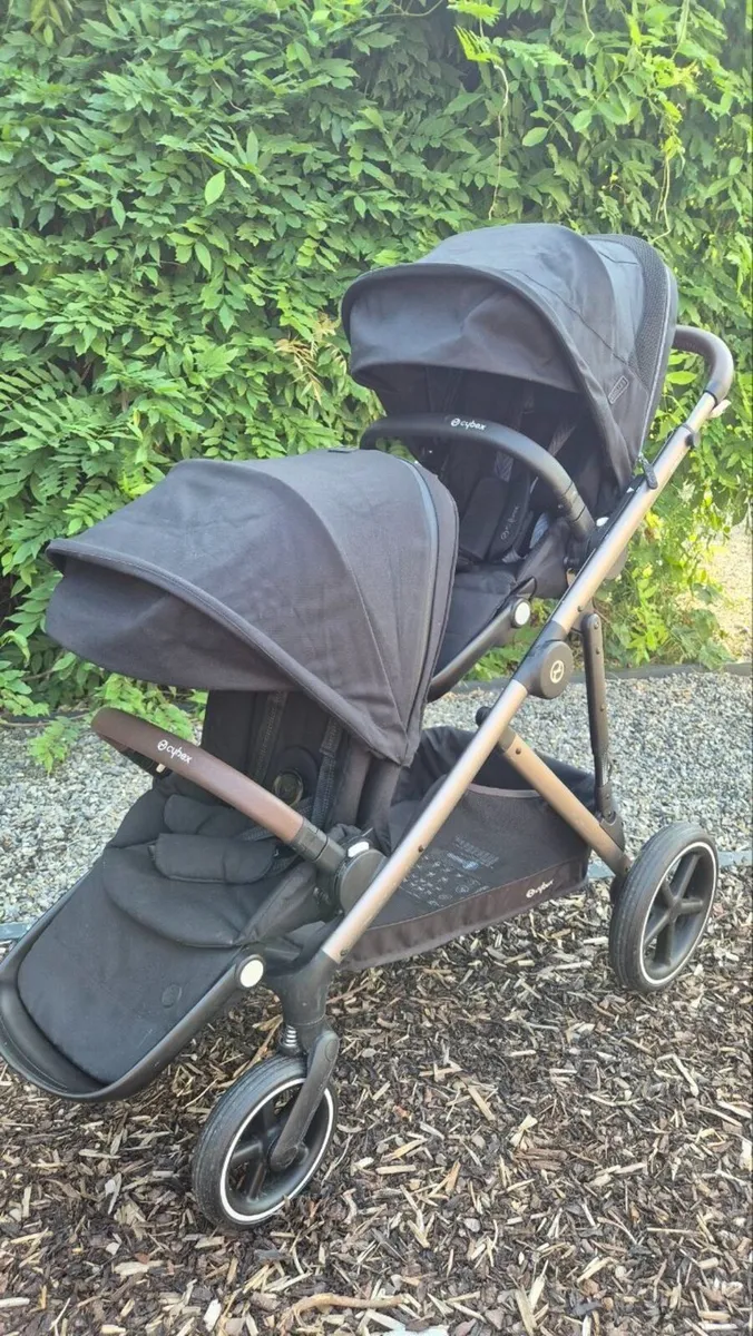 Cybex Gazelle Doubke buggy with bassinet - Image 1