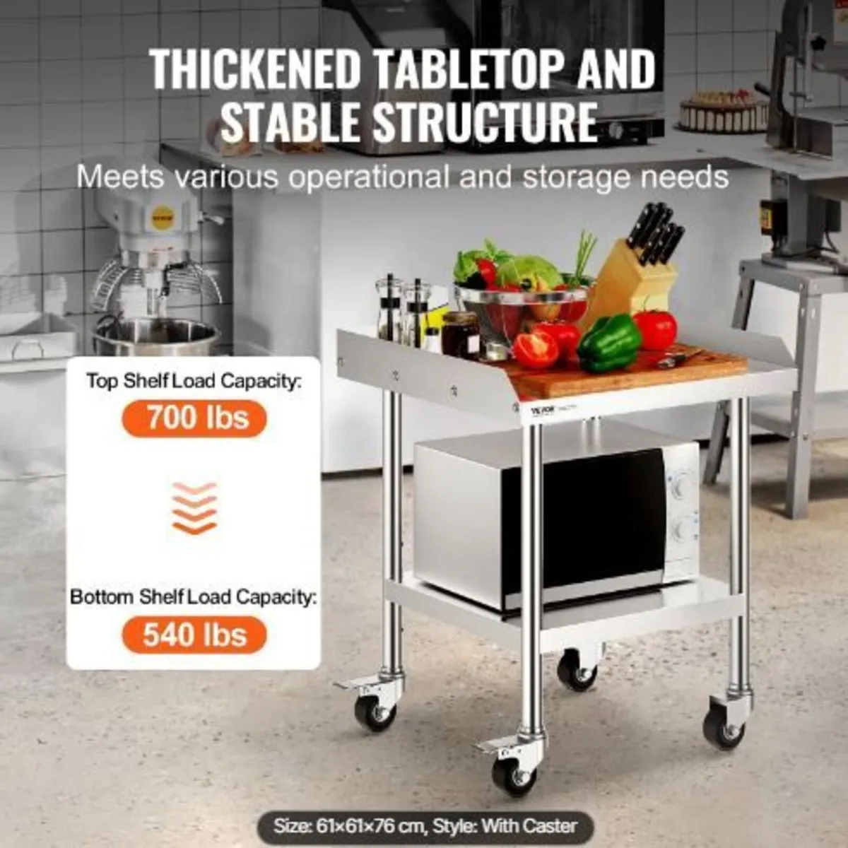 Stainless Steel Work Table 61x61 cm - Image 3