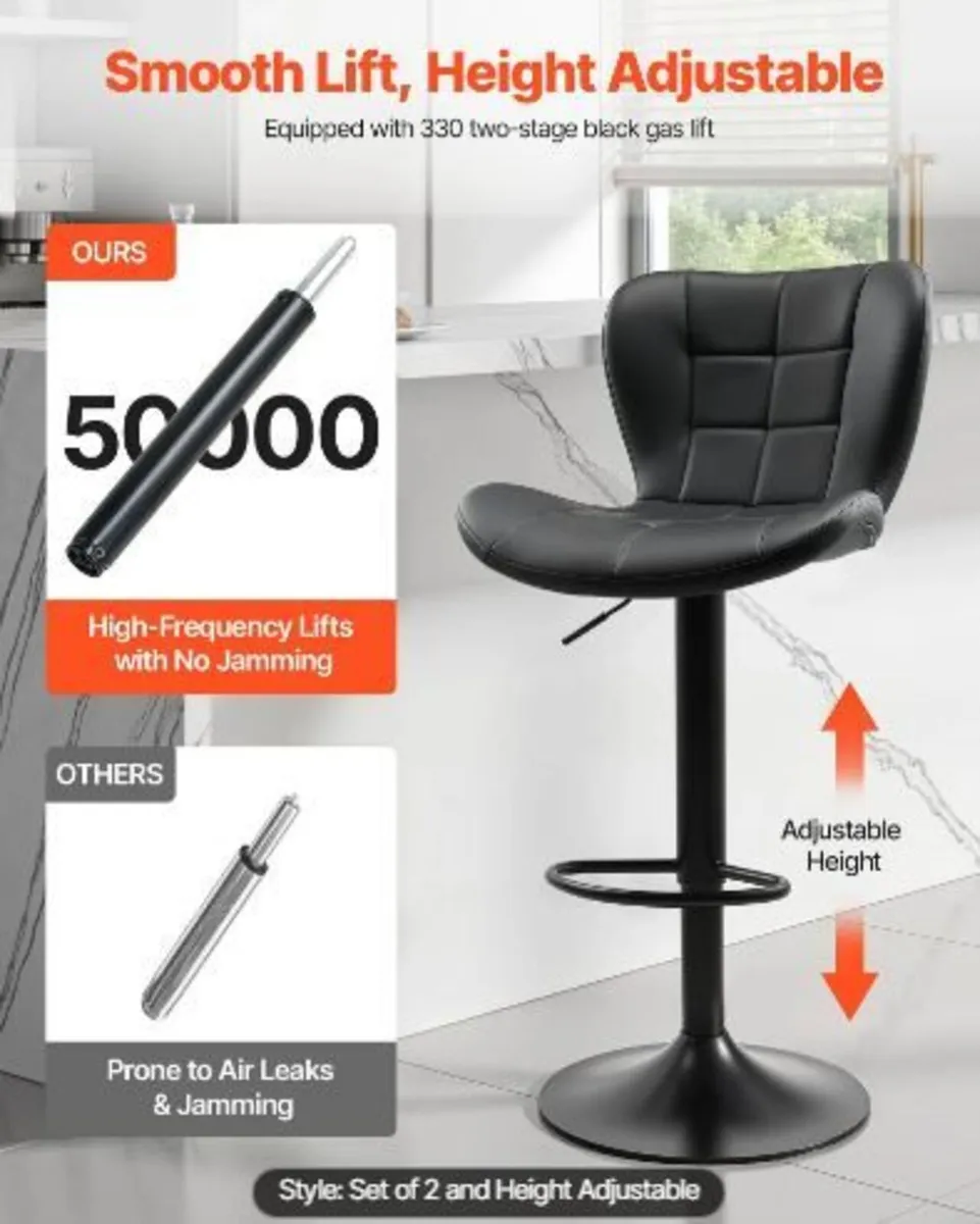 Bar Stool Set of 2 - Image 3