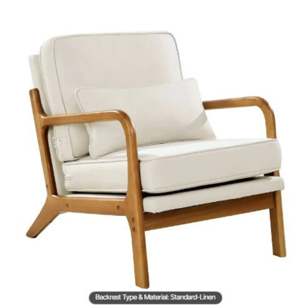 Accent Chair, Mid Century Modern Armchair - Image 3