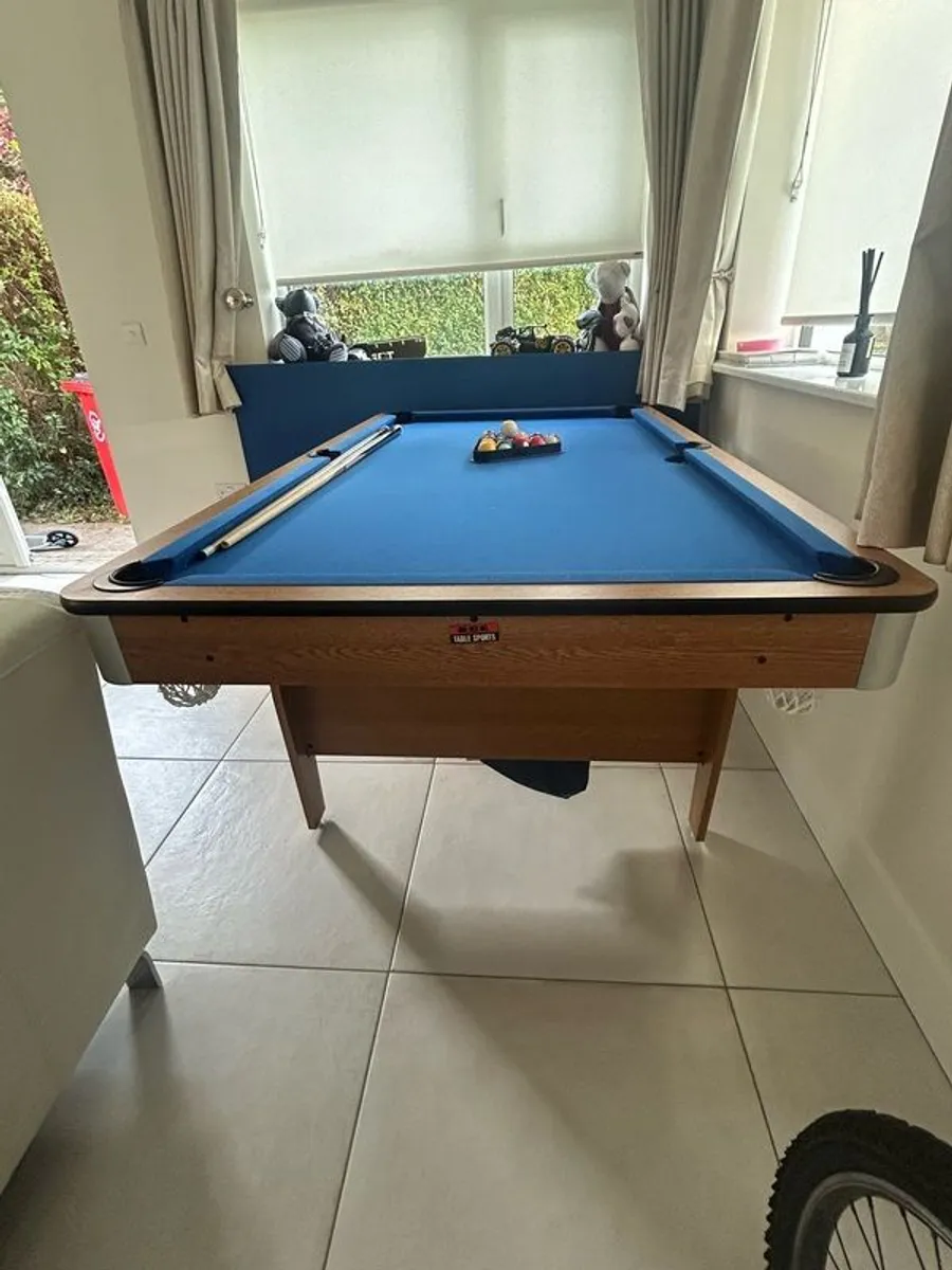 6ft Folding Pool Table 3 in 1 - Image 1