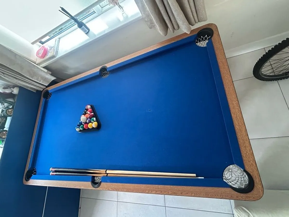 6ft Folding Pool Table 3 in 1 - Image 2