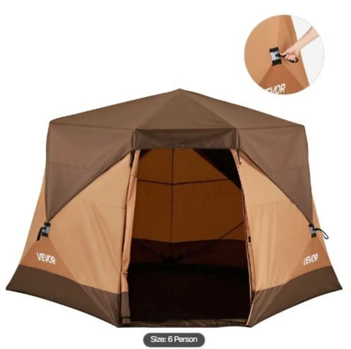 Camping Tent, 6 Person Pop Up - Image 3