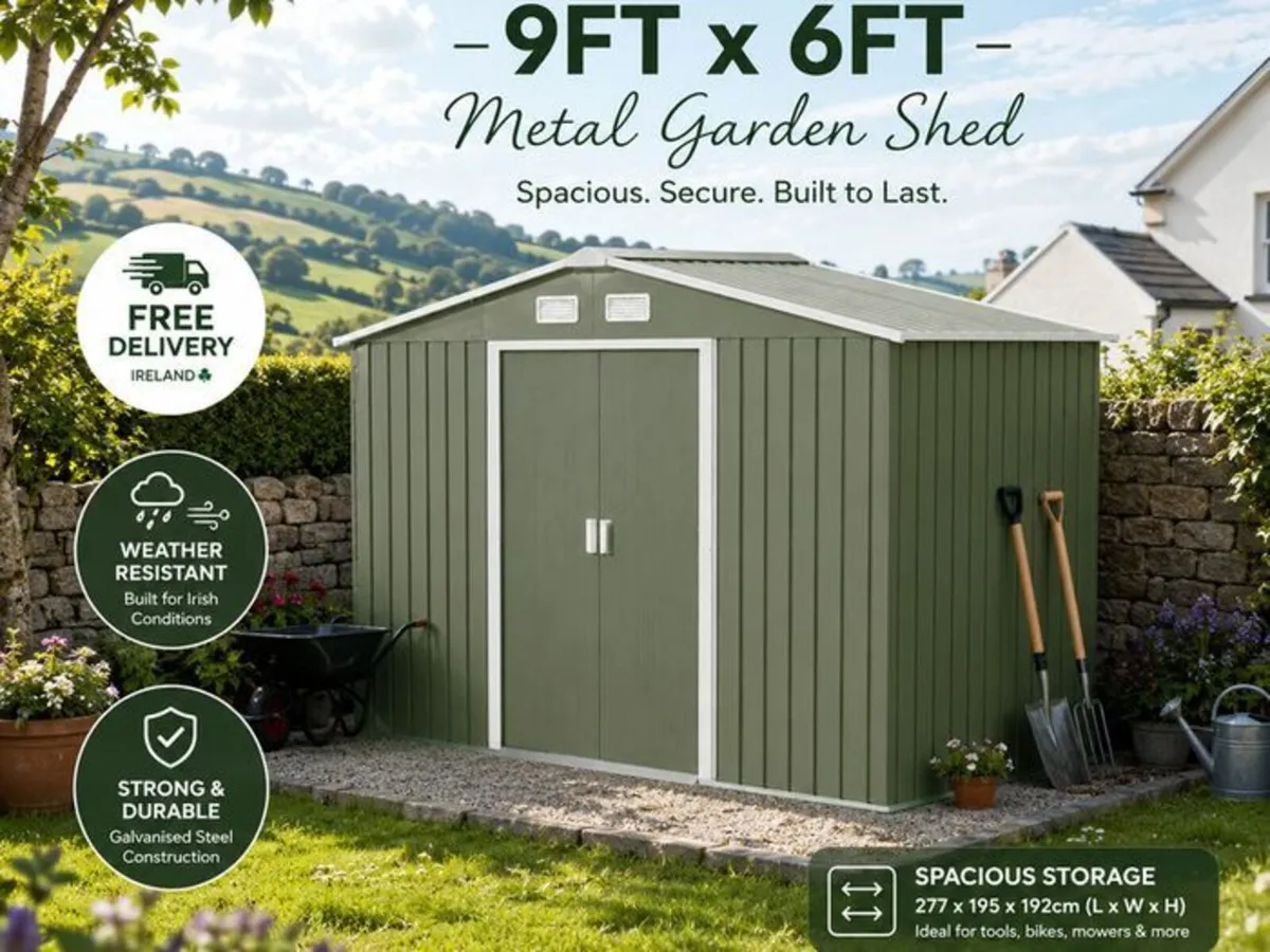 Metal Shed 9 x 6ft - Image 4