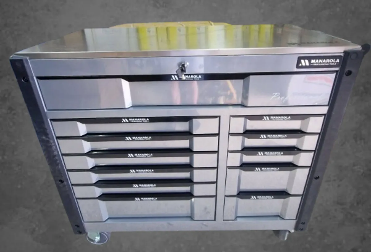 MANAROLA PROFESSIONAL 12-DRAWER TOOL CABINET - Image 1