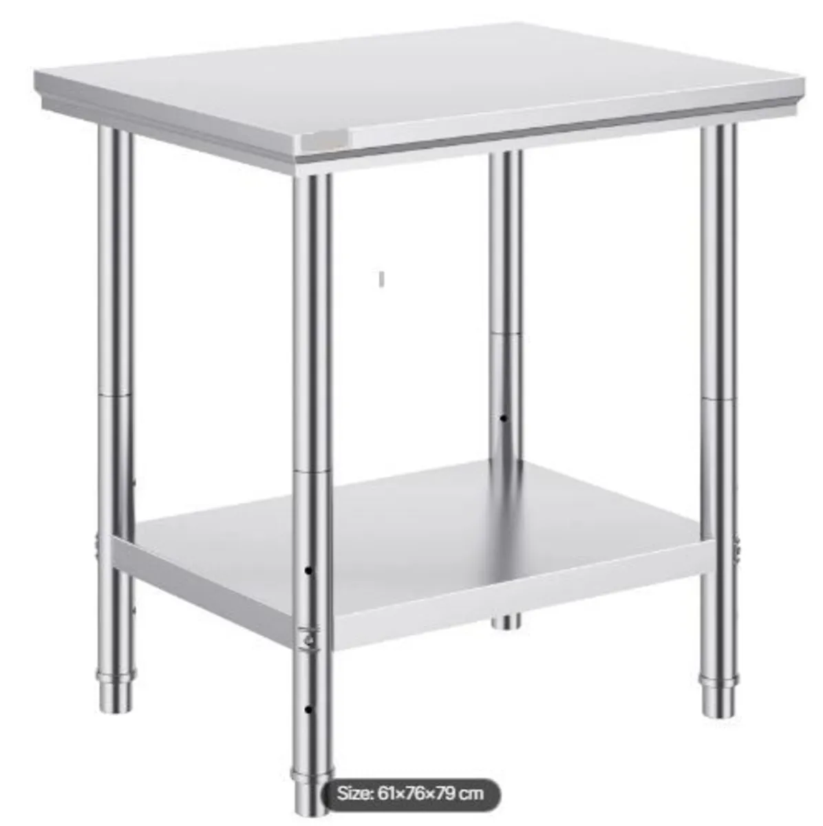 Stainless Steel Prep Table, 24 x 30 x 31 Inch - Image 3