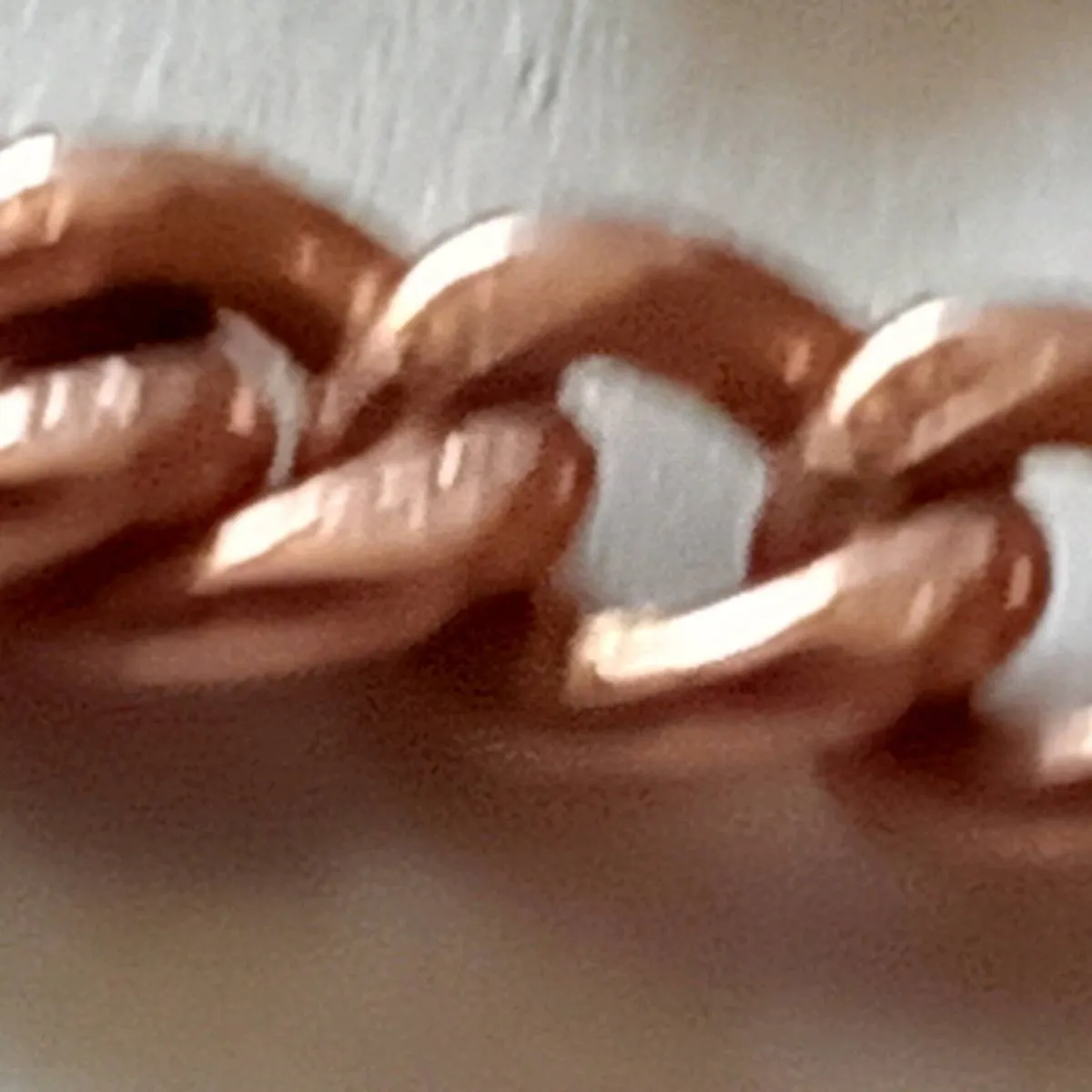 SUPER RARE 9CT ROSE GOLD CHARM BRACELET - Image 2