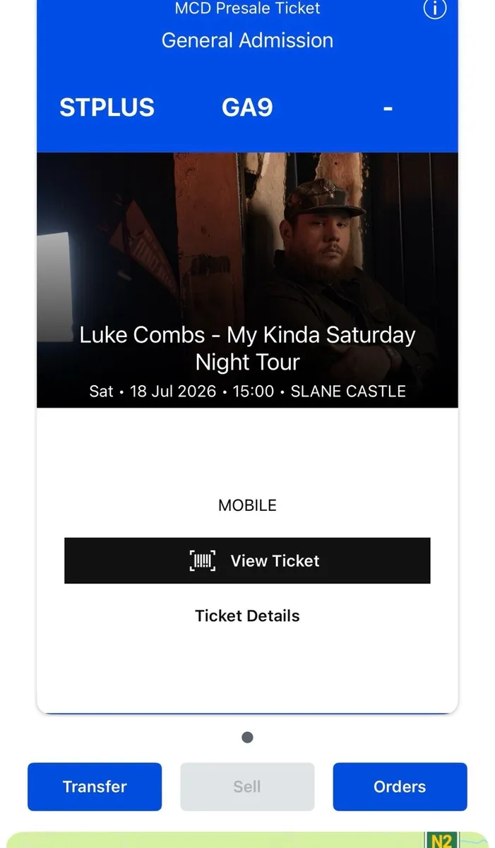 Luke combs ticket