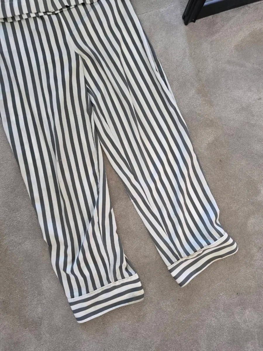 Francis Brennan Satin  grey Pyjama set S - Image 2