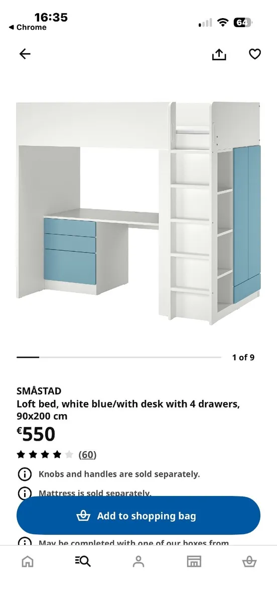 IKEA loft bed like new - Image 1