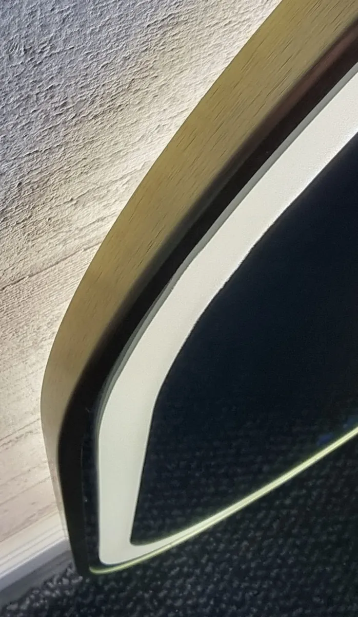 LED Bathroom Mirror Oval Gold Frame Antifog Fog - Image 3