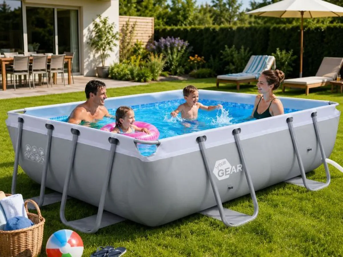 Family Steel Frame Swimming Pool 300 x 200 x 100 c - Image 2