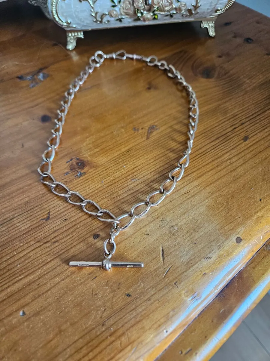9ct Antique Rose Gold Necklace - Image 1