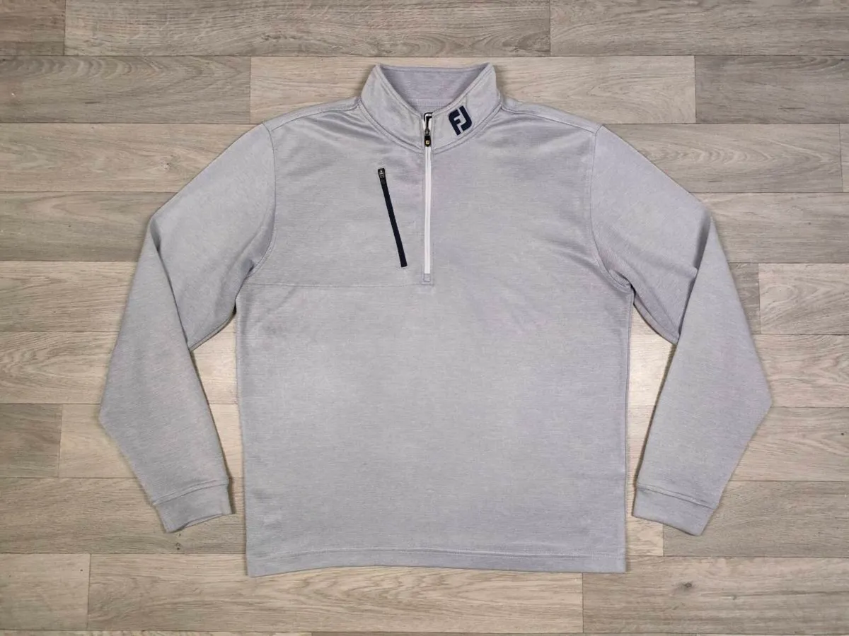 FootJoy FJ Half Zip Golf Jumper Mens Medium - Image 1