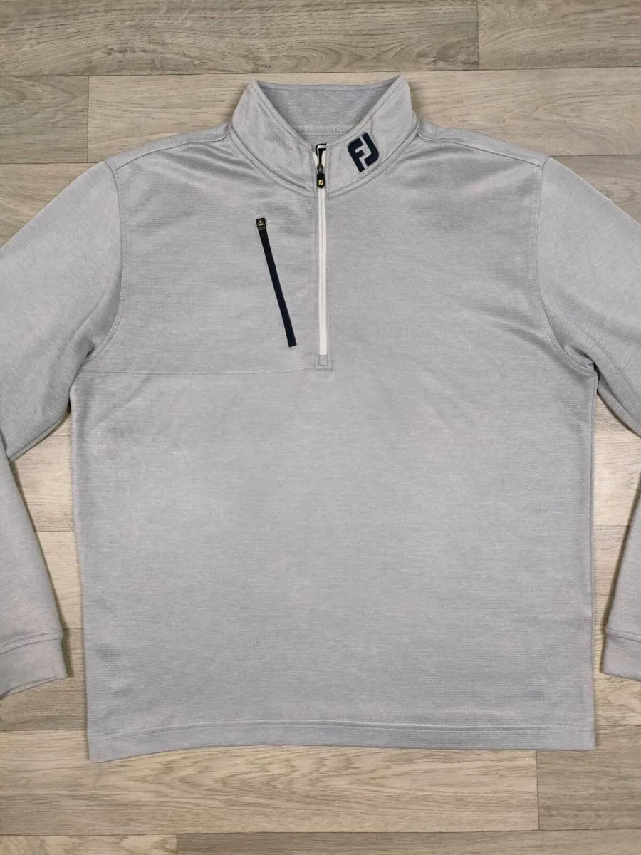 FootJoy FJ Half Zip Golf Jumper Mens Medium - Image 2