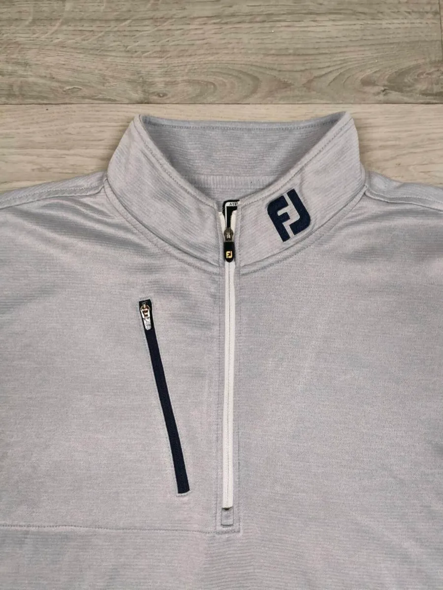 FootJoy FJ Half Zip Golf Jumper Mens Medium - Image 3