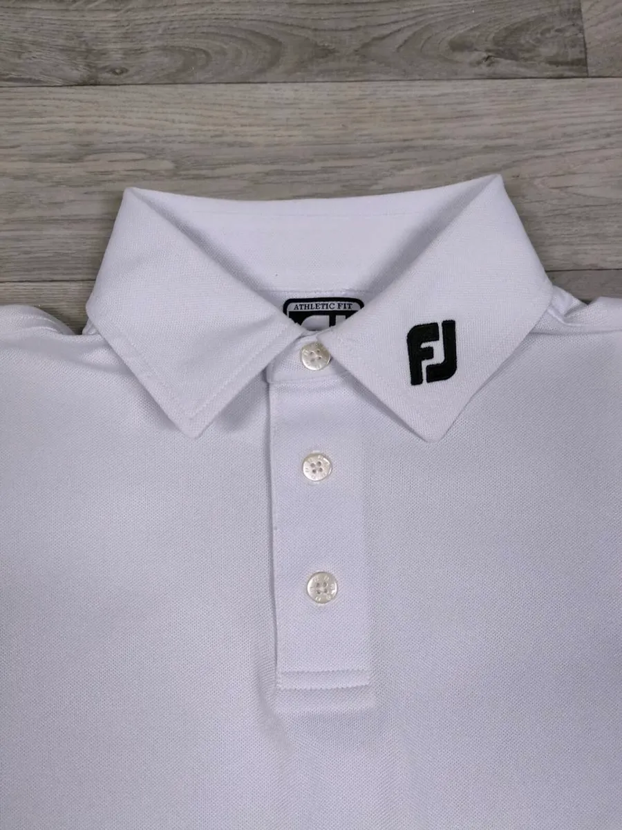 FootJoy FJ Golf Polo Shirt Mens Medium - Image 3