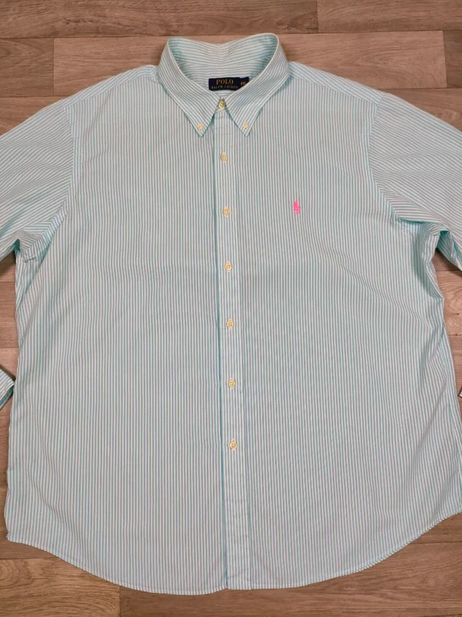 Ralph Lauren Button Down Striped Shirt Mens XXL - Image 2