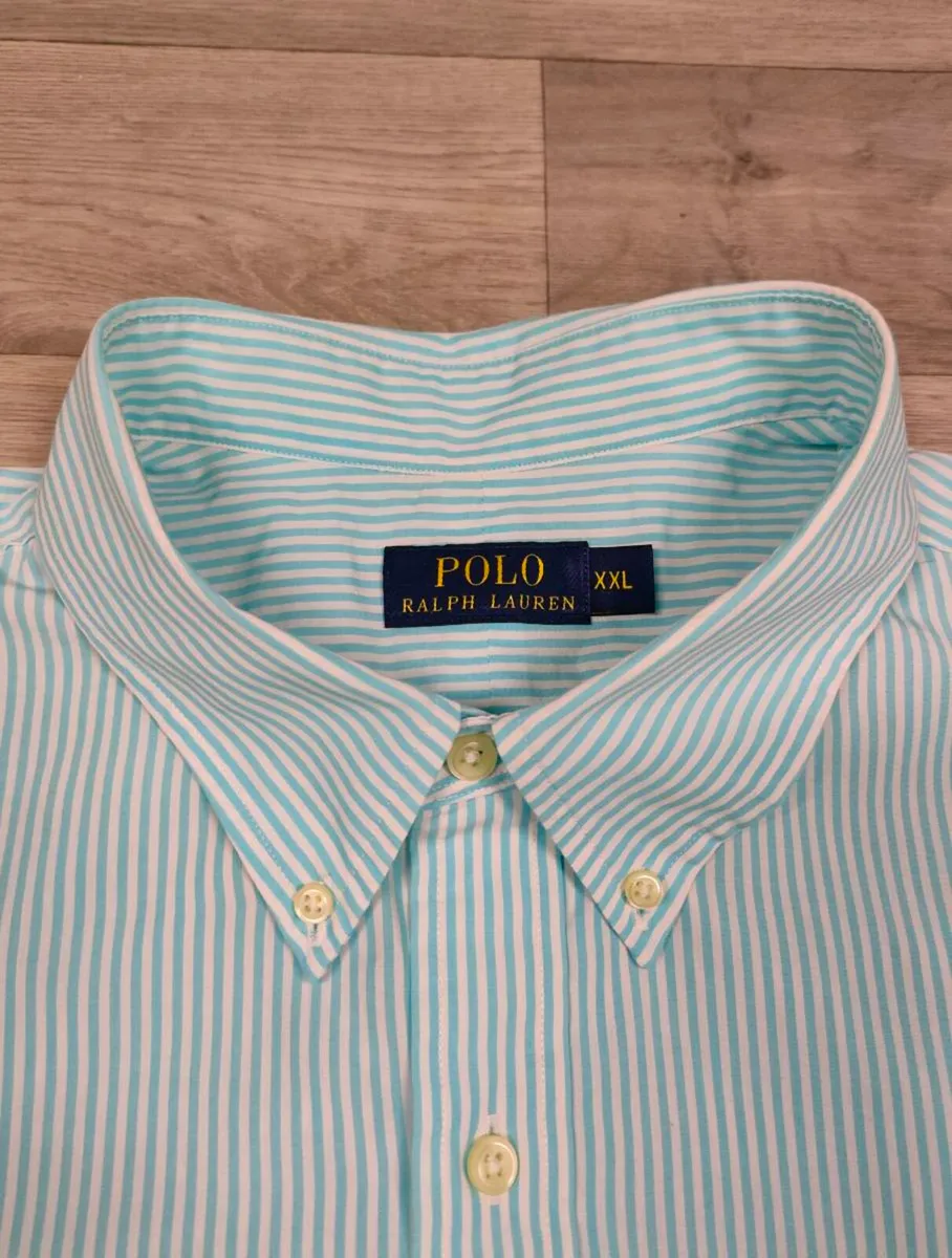 Ralph Lauren Button Down Striped Shirt Mens XXL - Image 4