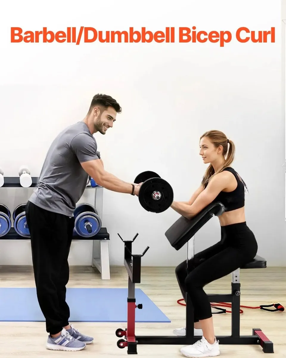 Preacher Curl Bench, Strength Training Biceps Mach - Image 4