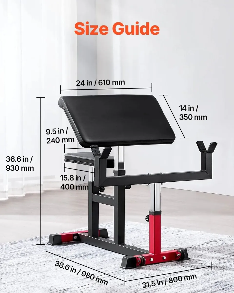 Preacher Curl Bench, Strength Training Biceps Mach - Image 2