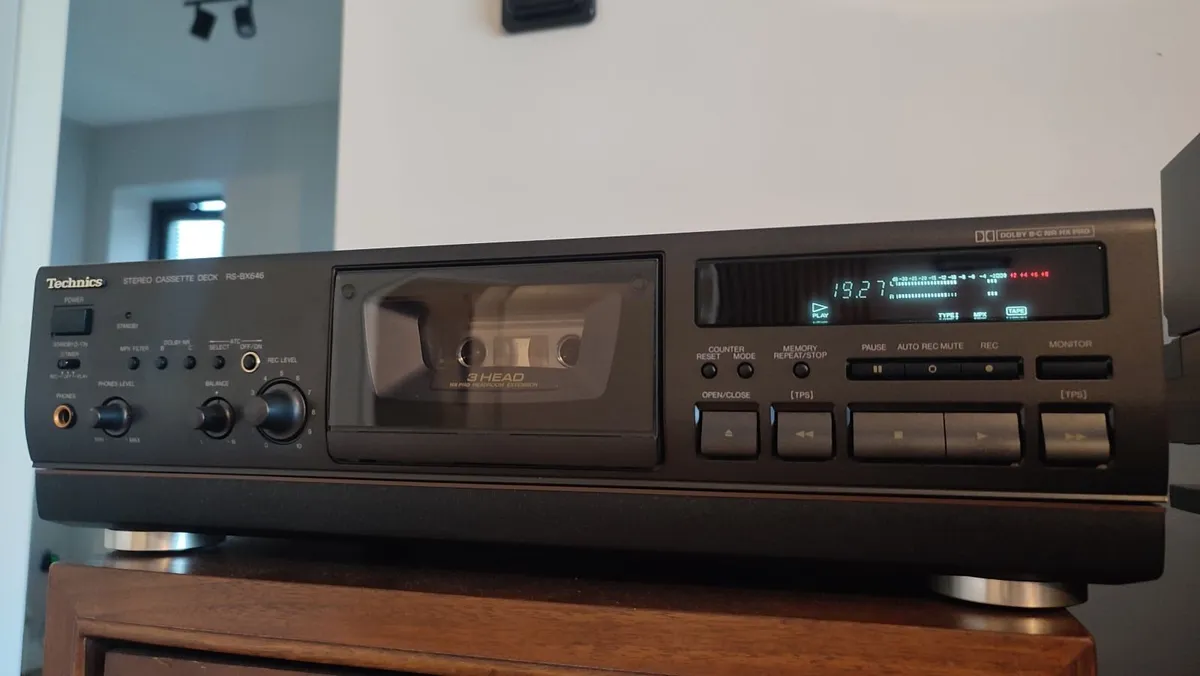3 HEAD Technics RS-BX 646 tape deck. VGC. Cleaned - Image 1