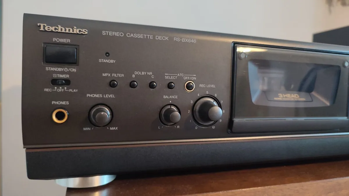 3 HEAD Technics RS-BX 646 tape deck. VGC. Cleaned - Image 4