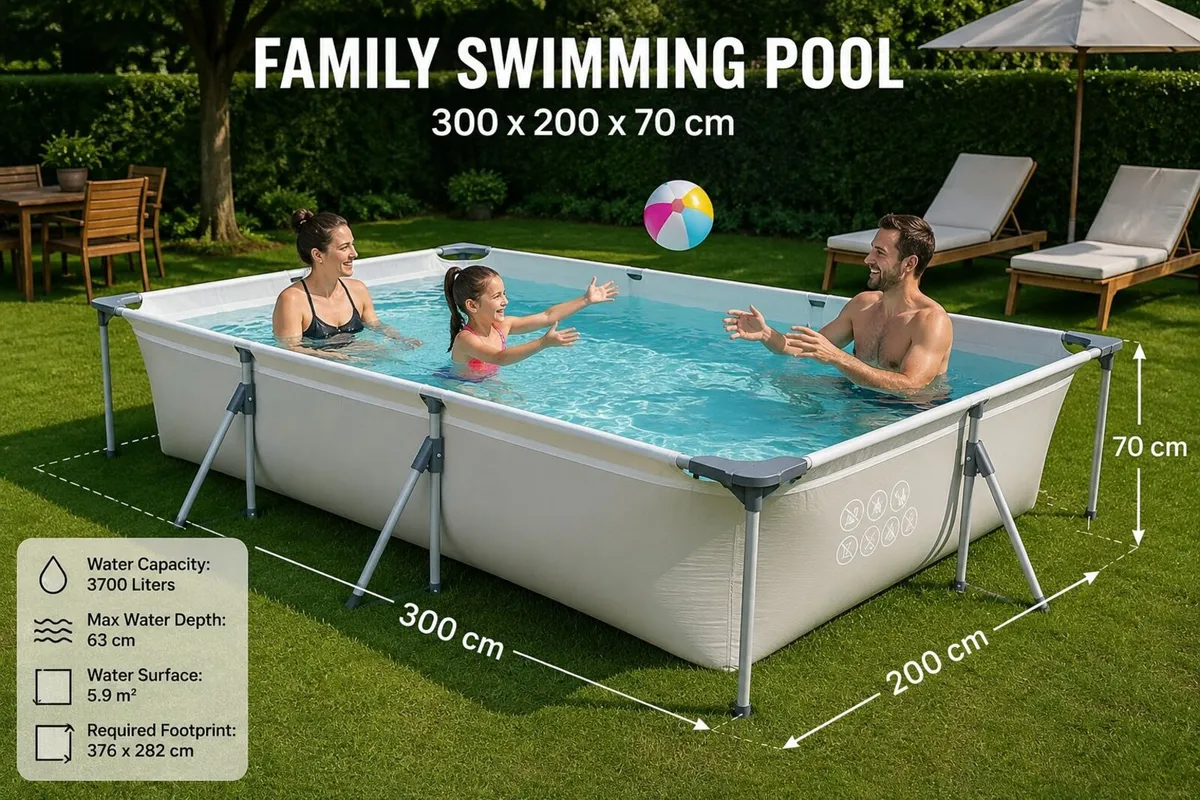 Family Pool Steel Frame Pool Garden Pool Swimming - Image 1