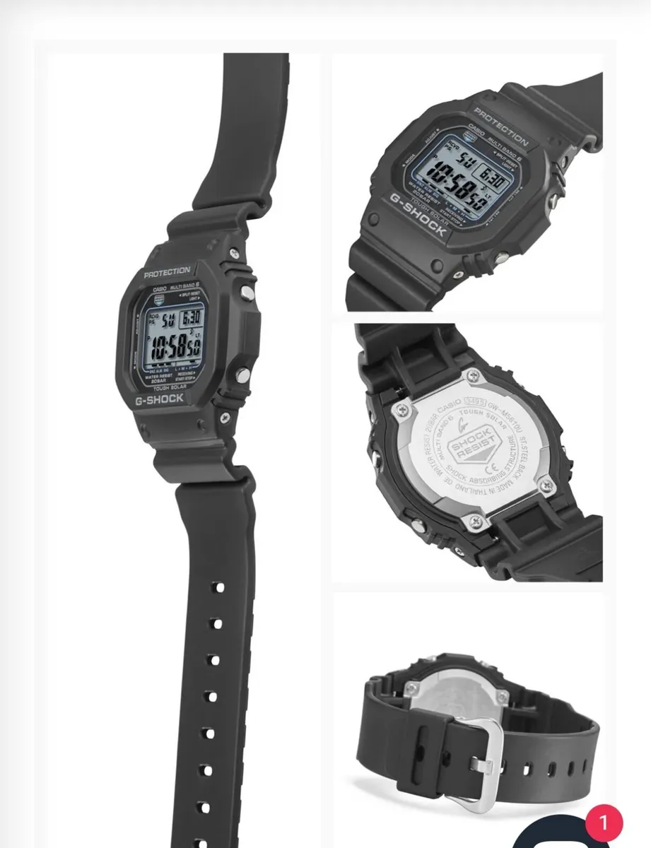 Casio G-Shock GW-M5610-1CJF SOLAR ATOMIC Timekeep - Image 2